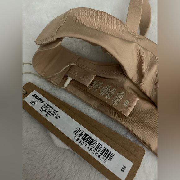 SKIMS WIRELESS FORM PUSH UP PLUNGE BRA-CLAY- 32D-BNWT - Picture 9 of 9